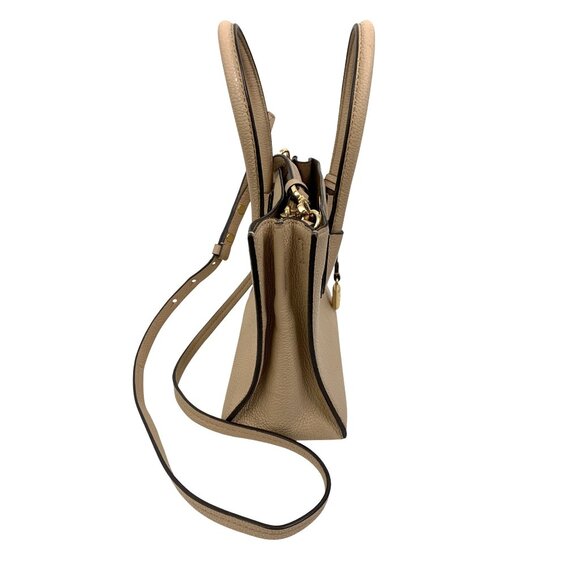 Michael Kors Mini Mercer Leather Crossbody & Tote Bag Nude EUC 8480 - Picture 12 of 16